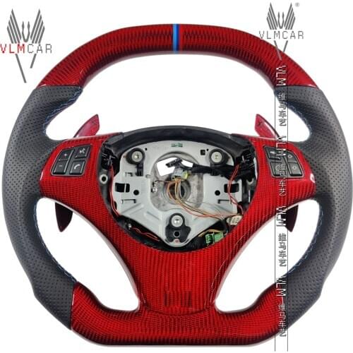 Customized carbon fiber steering wheel for 3 Series E90 E92 M3 F10 F30 F32 M4 F80 F82 F10 M5 F06 F12 3 4 5 6 series