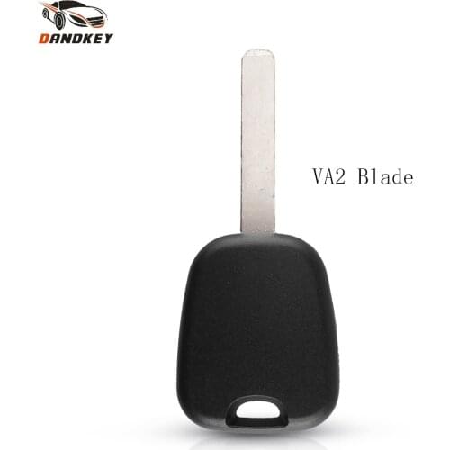 Dandkey Transponder Auto Car Remote Key Shell Case For Citroen C2 C3 C4 C5 C6 For Peugeot 207 307 308 807 Key No Chip VA2 Blade