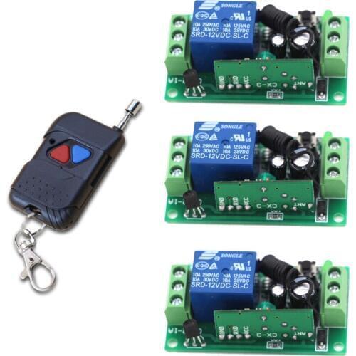 DC9V 12V 24V RF Wireless Remote Control Switch and Receiver Universal Gate Transmitter and Radio Receiver High Quality