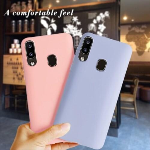 For Samsung A20 A20e Case Cute Candy Color TPU Soft Silicone Phone Case For Samsung Galaxy A20e A20 A205F A205 A 20 e A202 Cover