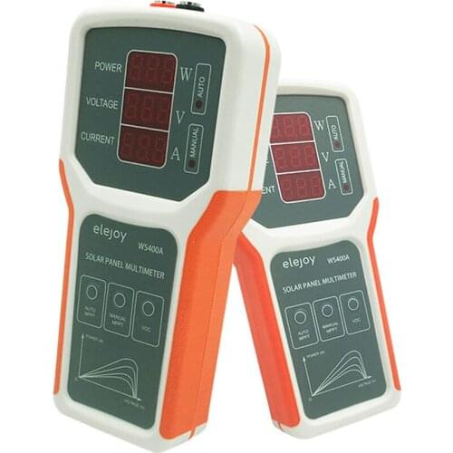 WS400A Photovoltaic Panel Power Supplys Multimeter Solar Panel MPPT Tester Open Circuit Voltage Troubleshooting Utility Tool