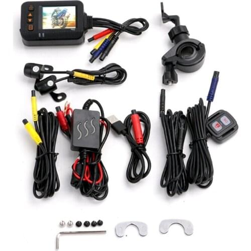 Motorcycle Camera DVR Motor Dash Cam Special Dual-Track Front Rear Recorder Night Vision G-Sensor Parking Recorder