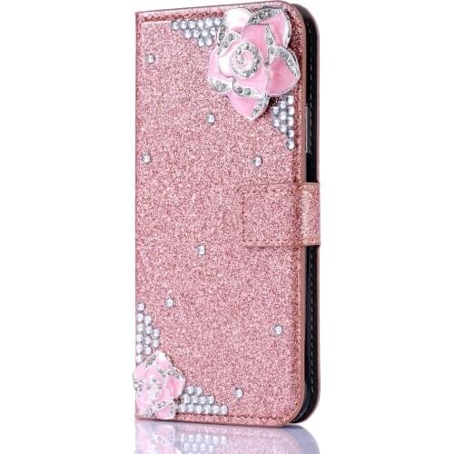 Leather Cases For Huawei P SMART PLUS P40 P30 P20 P10 MATE10 20 PRO P8 P9 LITE 2017 Y6 Y7 Y9 2019 Honor 10I Bumper Case Flowers