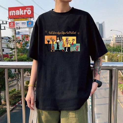 Summer 100% Cotton Men T Shirts Luffy Roronoa Zoro Tee Shirt Japanese Anime One Piece Manga Harajuku Oversized Tshirt Tops