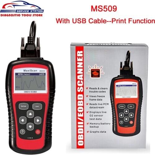 A-utel MaxiScan MS509 OBDII OBD2 Code Reader Automotive Diagnostic Tool Work For US&Asian&European Car Scanner