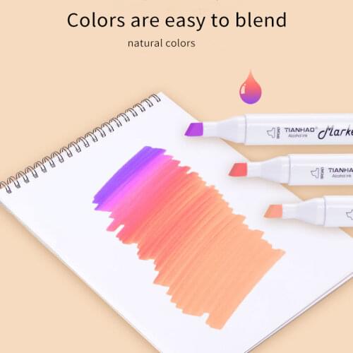 Triangle Marker Set Dual Head manga drawing Pen Sketch Painting Markers Art Supplies professional brush art mark-pen animation