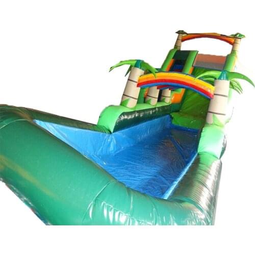 Tropical Rainforest Theme Inflatable Long slide Inflatable Swimming Pool slide