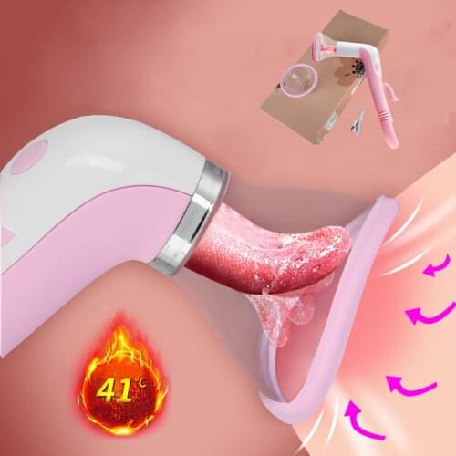 New Clitoris Stimulator Tongue Vibrating Sucking Vibrator Blowjob Nipple Sucking Dildo Sex Toys for Women Oral Licking Vagina