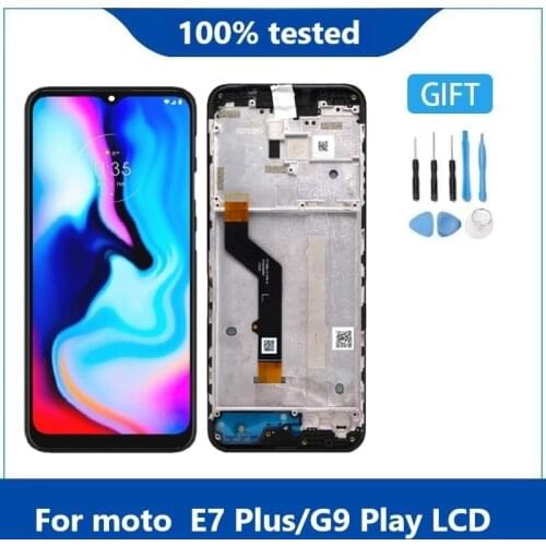 AAA original for Motorola Moto E7 Plus lcd display touch screen digitizer Assembly for Moto E7Plus lcd XT2081-1 with Frame