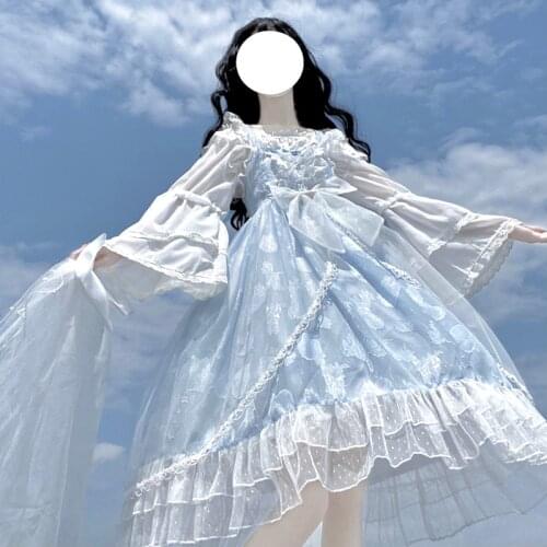 Lolita Dress Shell Jacquard Strap JSK Dress Summer Dress kawaii clothing japanese fashion sweet lolita dress loli