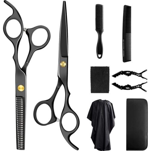 Professional Hair Cutting Scissors Set Multi-Use Home Haircut Kit Scissors Hair Cutting Shears Set for Salon Barber