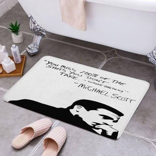 Michael Scott Office Quote 3D Print Doormats Rectangle Non-Slip DoorMat Bedroom Kitchen Entrance Print Door rugs Dropshipping