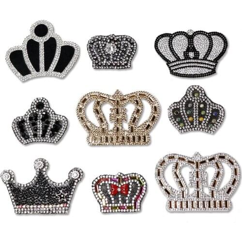 Crown Rhinestone Crystal Diamond Badge Decals Car Sticker Letter Alphabet Emblem DIY 3D Stickers Custom Auto Sticker