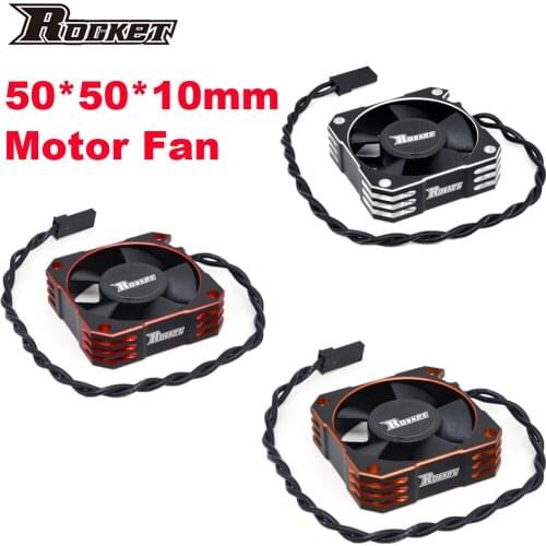 SURPASS HOBBY MOTOR Rocket 50mm Aluminum Motor Cooling Fan 8.5V/10000RPM for 1/8 1/5 1/6 RC Car Truck Sensored Brushless Motor