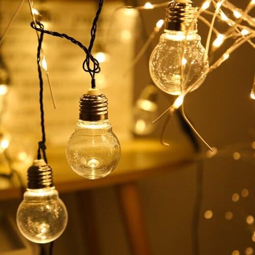 LED Transparent Ball Light String 20 Fairy Lights Suitable for Garden Garden Birthday Wedding Christmas Atmosphere Decoration