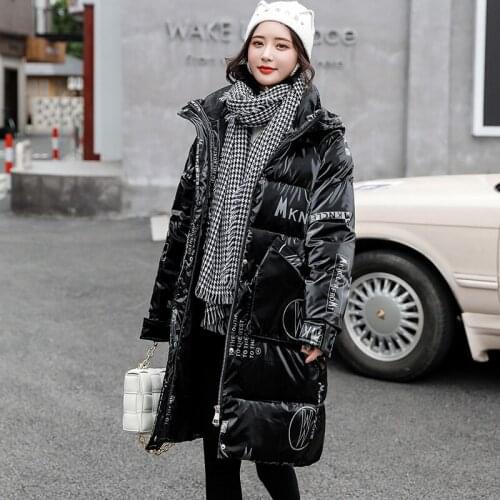 Bread Clothing Ladies Down Padded Outerwear Loose Thick Warmth Parka Coat Jacket Women New Winter Long Down Cotton Jacket Female