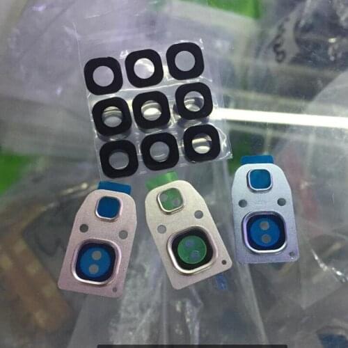 10 pcs/lot Camera Frame Glass Lens with Sticker Adhesive Tape Replacement for Samsung Galaxy A3 A320/A5 A520/A7 A720 2017