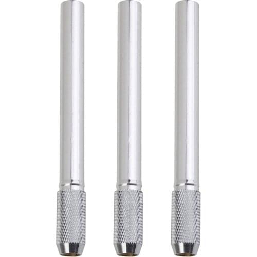 3PCS Metal Pencil Extender Sturdy Pencil Holder Lengthener Portable Pencil Extension Rod Artistic Drawing Supplies for Artists S