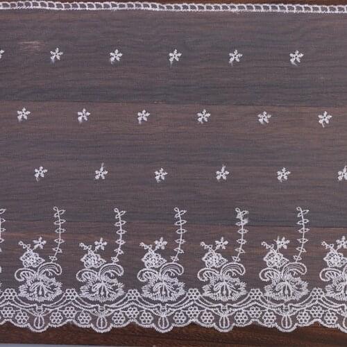 30Yards 32cm Wide Pink Blue Lace Edge Trim Sewing Supplies Handmade Crafts Embroidery Tulle Ribbon DIY Fabric Lingerie Woman