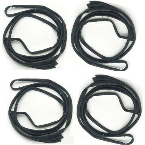 4Pcs/Set Door Silence Weatherstripping Seals Car Fit For Honda Accord Sedan 2003 2004 2005 2006 2007 72325-SDA-A01 72865-SDA-A01