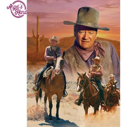 5D DIY diamond embroidery Western film diamond painting Cross Stitch full square Rhinestone mosaic home decoration gift