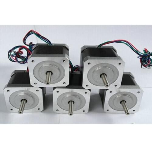 Free shipping 1.8 degree Nema17 stepper motor 42HS48-1804 with 4 wires /1.8A/12V/0.53N.M CNC Mill Cut Engraver /3D printer
