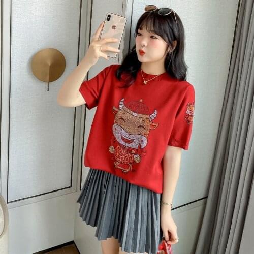 Large Size Ladies' Fat Younger Sister Hot Drill Top 2021 New Backing Benmingnian Turtleneck Sweater woman sweaters