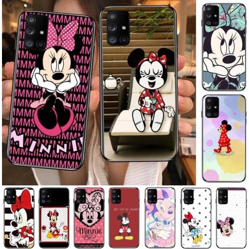 Minnie Mouse Moment Phone Case Hull For Samsung Galaxy A50 A51 A20 A71 A70 A40 A30 A31 A80 E 5G S Black Shell Art Cell Cove fund