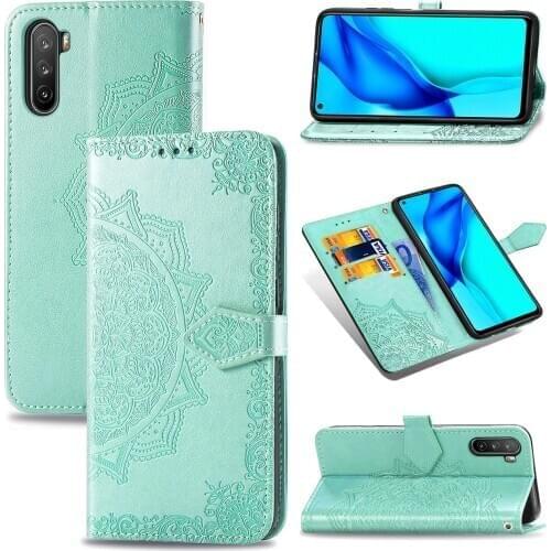 Mate 40 lite Case For Huawei Honor Play 4 Maimang 9 Mandala Flower Leather Flip Wallet Phone Preservation Cover