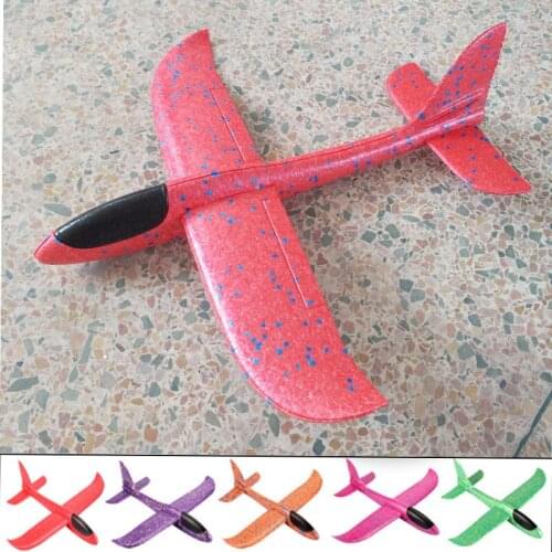 Childrens Toy Airplane Maneuvering Foam Hand-Throwing Glider Anti-Fall Exercise Childrens Athletic Ability Outdoor Sports