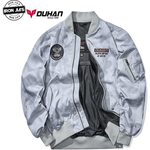 DUHAN Motorcycle Jackets Men Embroidery Moto Jacket Windproof Coldproof chaqueta moto Wear-resistant Motorbike Protective Gear