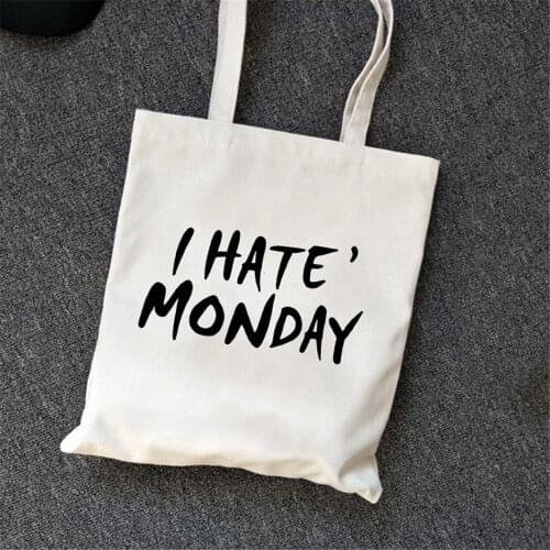 Women Bag Letter Casual Print Canvas Bag Female Shoulder Bag Fashion New Harajuku Style Handbag School Bookbag Tote Bags