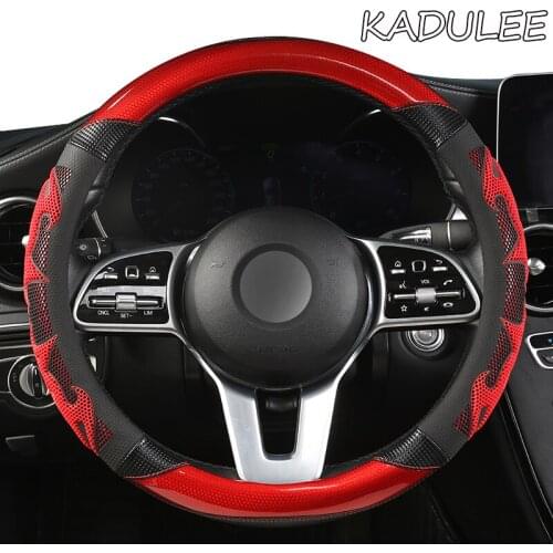 KADULEE Microfiber Leather Car Steering Wheel Cover For Luxgen U7 U5 U6 M7 V7 S5 S6