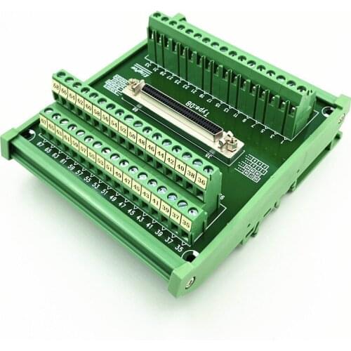 Terminal Board SCSI68 Core Needle DB Hole Type Capture Card Transfer Relay Terminal 68P Core Terminal Block
