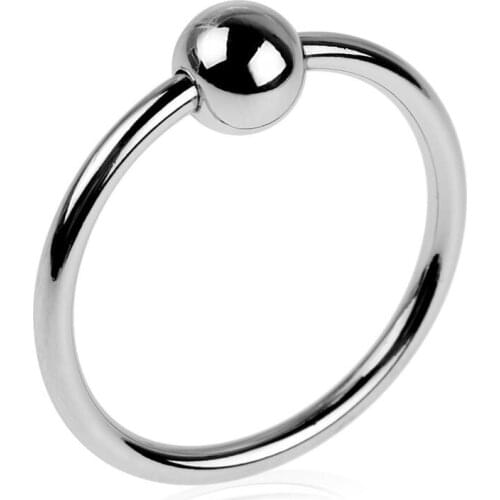 Stainless Steel Penis Ring Ball Stretcher Delayed Ejaculation Cock Ring Crotum Restraint Metal Chastity Adult Sex Toys For Men