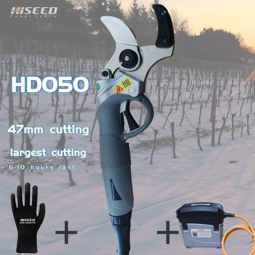 45MM cutting diameter Newest professional electric pruner cutting secateurs tree pruning shear garden shears vineyard