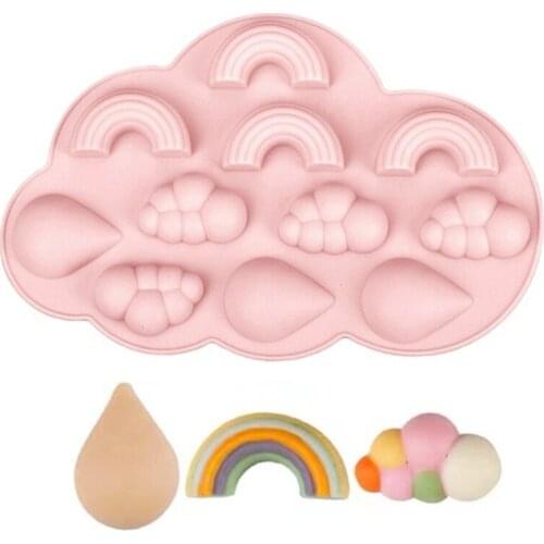 Cloud And Rainbow Cooking Tools Silicone Mold For Baking Chocolate Kitchen Ware Cake Decorating Candy Resin