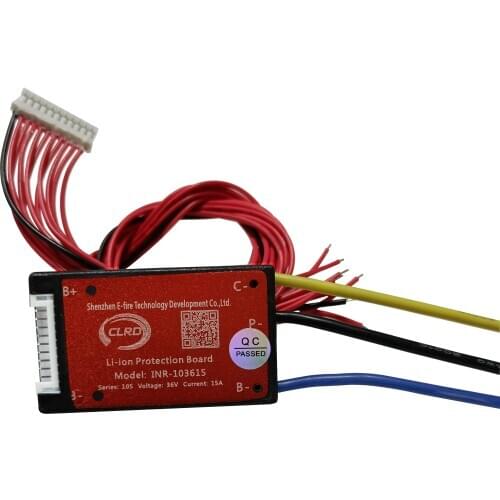 Separated 10S 36V 15A BMS Protection Circuit Board for 3.7V Li ion Battery
