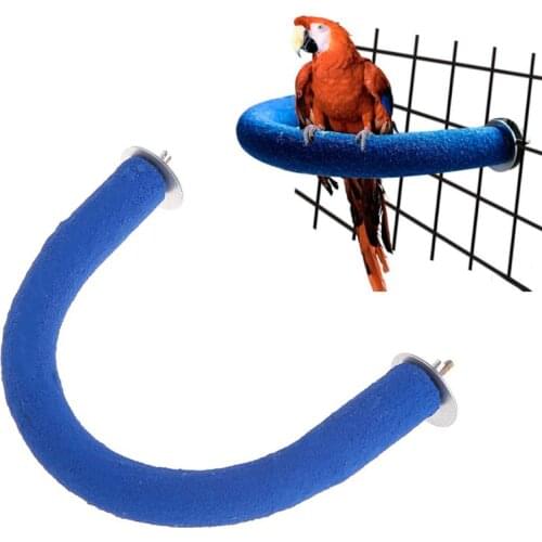 Parrot Perch U Shape Grinding Mouth Paws Claw Birds Stand Holder Rack Parakeet Pet Toys Cage Decoration Supplies