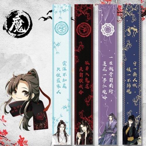 Anime Grandmaster of Demonic Cultivation Scarf Mo Dao Zu Shi Wei Wuxian Lan Wangji Velvet Scarf Winter Warm Scarfs