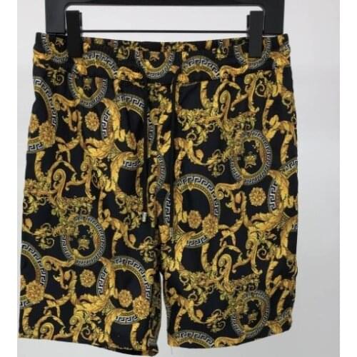 2021 summer 21ss brand floral crown royal designer print famous shorts beach luxury casual cotton for men