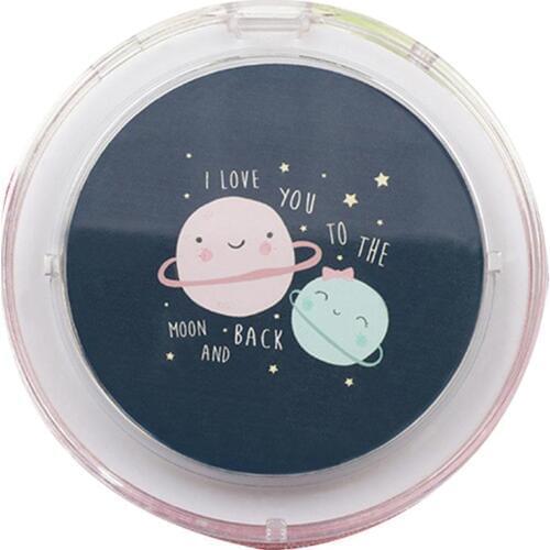 LED Mini Makeup Mirror Hand Held Fold Small Portable Micro USB Connect Cable Chargeableable Cosmetic Mirror LED Light UpPortable