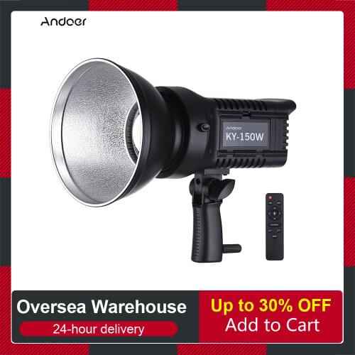 Andoer LED Video Light Studio Portrait Lamp 150W Daylight 5600K CRI93+ TCLI95+ 1 with USB Port Remote Control LED Video Light