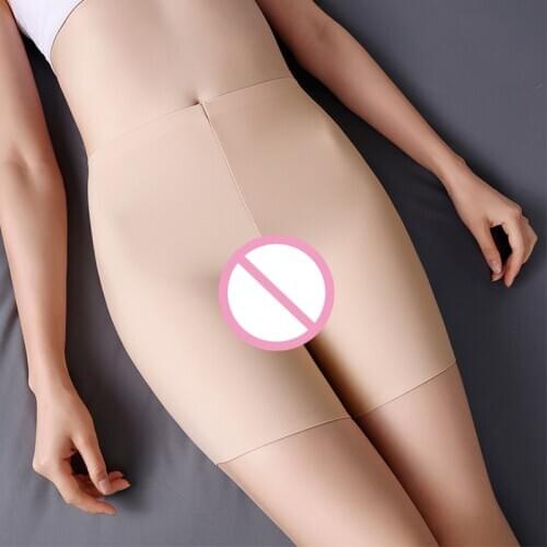 Womens Cold Silk Protection Panty-Pant Plus Size Panty High Elasticity Safety Shorts