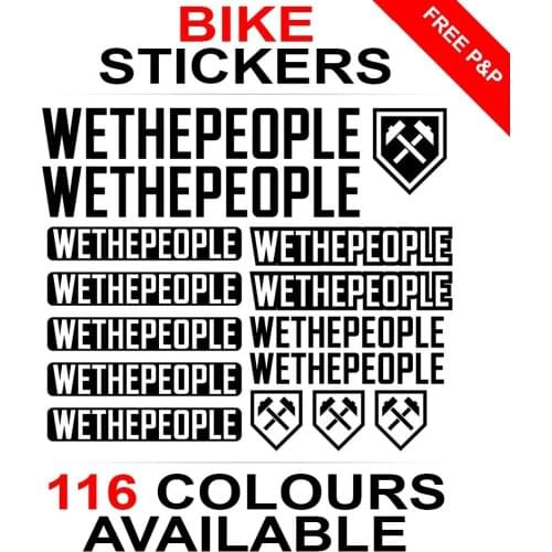 For 1Set We The People decals stickers sheet (cycling, mtb, bmx, road, bike) die-cut Car Styling