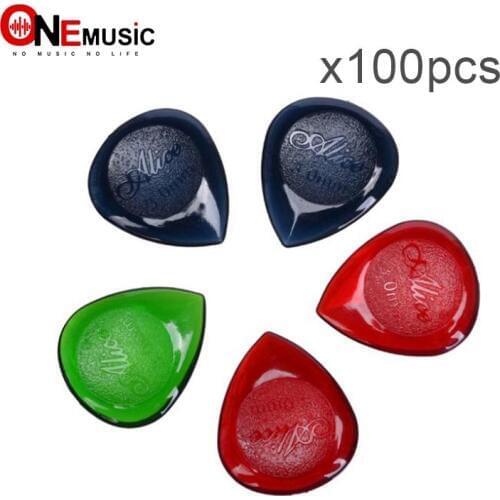 100pcs Original Alice AP-100JS 3.0MM Durable Clear Water-drop Transparent Guitar Picks Plectra