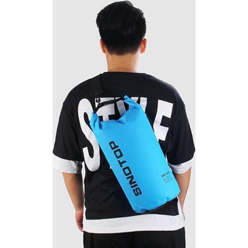 10L Rolltop Waterproof Dry Bag Pack Sack Kayaking Drysack Backpack Duffel Bag Waterproof Outdoor Storage PVC River Diving Bag