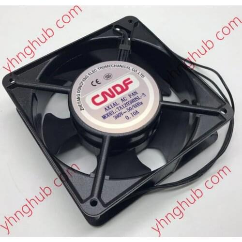 CNDF TA12038HSL-3 Server Cooling Fan AC 380V 0.10A 120x120x38mm 2-Wire