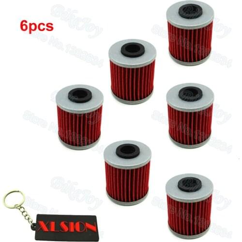 6x Oil Filter For BETA REV 4T 250 EVO 300 SUZUKI RMZ250 RMZ450 RMX450Z Motorcycle Pit Bike