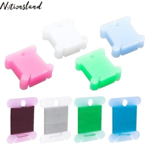 80pcs Plastic Floss Bobbins for Cross Stitch Embroidery Cotton Thread Craft DIY Sewing Storage Organizer Thread Card Sewing Tool